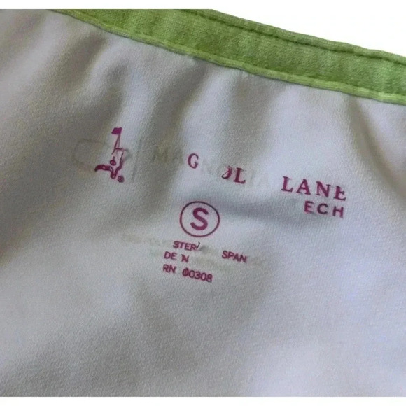 Magnolia Lane Tech Masters White Gray 1/4 Zip Pullover Sz Small Golf Activewear - Picture 3 of 8